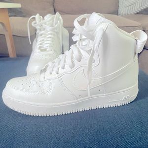 Worn once! Air Force Ones womens sz 10 mens sz 8.5